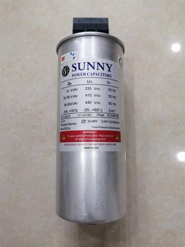 Tụ bù khô SUNNY 1P 10KVAr 230V ( CAP-10-230SUN )